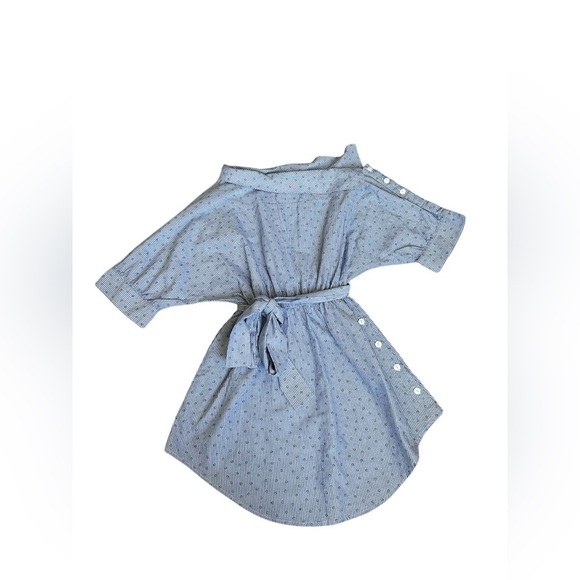 Zapelle unique artistic style top with tie belt cuffed sleeves size XS - Picture 4 of 12